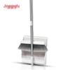 JingQingFu Household Foldable Rotary Broom and Dustpan Set