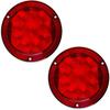 Dream Lighting 5.4 Inch Trailer Tail Lights 2PCS LED Waterproof Round Stop Brake Turn Tail Light for RV Truck Van Camper Boat Lorry Dual Red