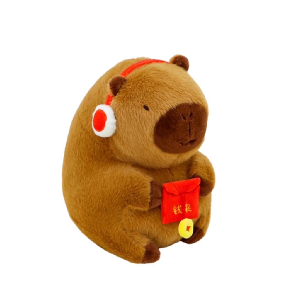 New Year Style Simulation Capybara Toy Soft Stuffed Capybara Doll  Christmas Toy