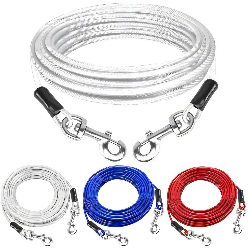 Durable Anti-Bite Steel Wire Dog Leash for All Breeds