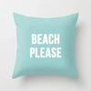 Summer Cool Sea Blue Design Hawaiian Beach Wave Print Pattern Sofa Cushion Cover Pillowcase Home Car Bedding
