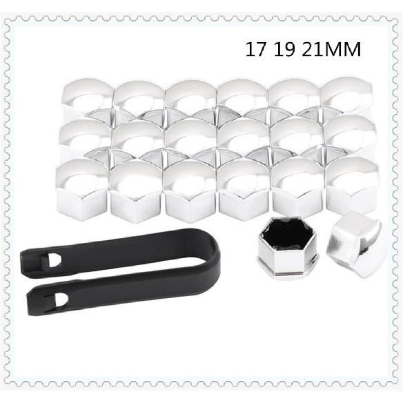 Car Shape 20Pcs Universal Rust 17 19 21mm Tire Nut Bolt Protection Cap for Mercedes Benz ML63 M-Class Ener-G-Force ML500 ML350 Stem Caps1