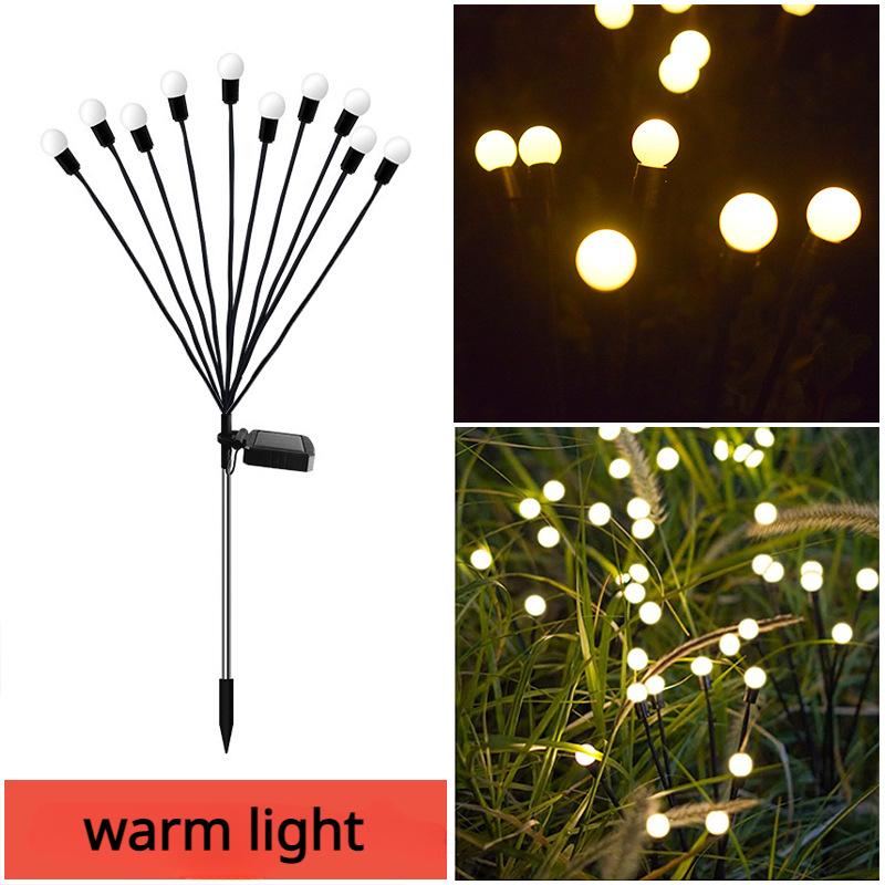 Solar Firefly Lamp Outdoor Waterproof Led Garden Lawn Lamp Wind Shake Sunlight Drive Landscape Courtyard Terrace Decoration