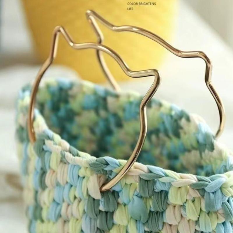 Cat/Bear Shapes Bag Handle Fashionable Iron Not Easily Fade Luggage Hardware Accessories Sturdy Bag Carrying Ring Diy