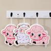 Funny Cartoon Lamb Hanging Hand Towel Thick Absorbent Soft Plush for Kitchen Sink Bathroom Housewarming Present