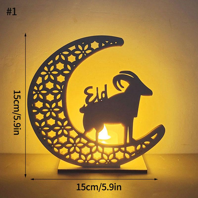 Ramadan Lantern Eid Ramadan Decoration Lamp EID Mubarak Lantern Islamic Muslim Party Decor Festival Table Light Supplies