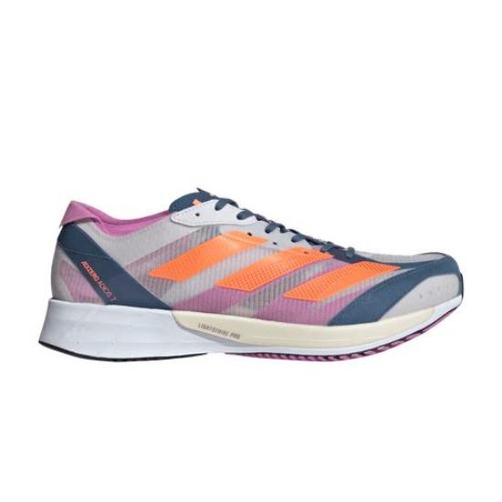 

adidas Adizero Adios 7 Dash Grey Solar Orange Men s GX6647 EU 46.5 сірий/помаранчевий