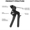 Pinza para Bridas de Plástico Herramienta de Sujeción y Corte Cortador Tensión Pistola Automática de Cremallera Acero Inoxidable 304 Brida de Bloqueo Herramienta de Sujeción Manual