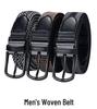 Men's Tactical Nylon Pin Buckle Belt - Woven Leather for Outdoor & Workwear
