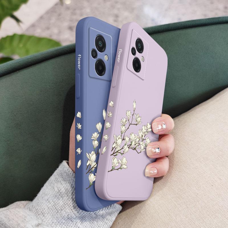 White Orchid Phone Case For Xiaomi Poco F8 F7 X7 M6 X6 F6 M5 M5S F5 X5 F4 X4 M4 F3 M3 X3 Pro 4G 5G GT NFC Silicone Cover