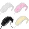 Girl Hairband Gothic Lace Trim Headbands Ribbon Maid Hair Ornaments Photo Props