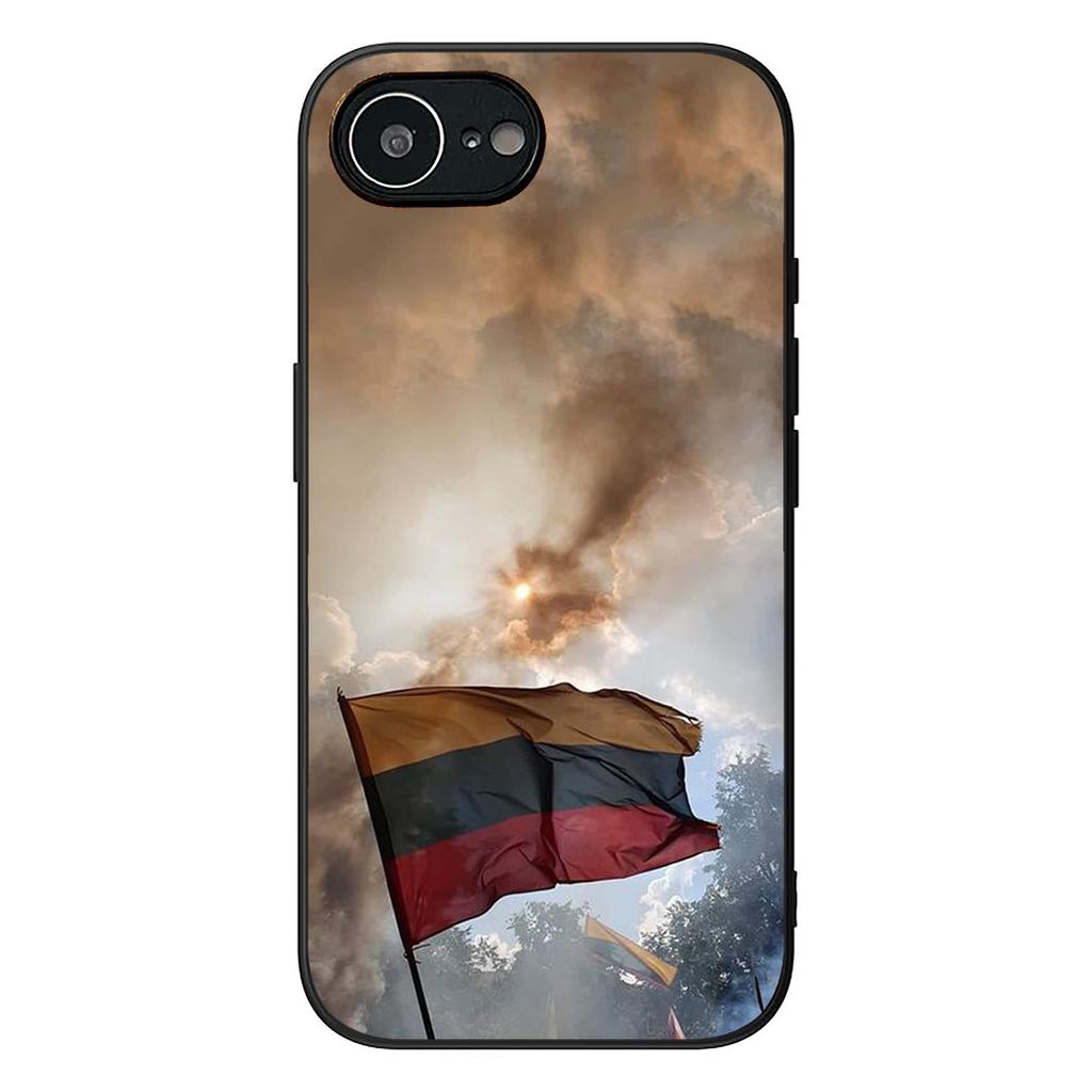 Litauen Flagge Schutzhülle für Apple iPhone 16 17 Air 14 15 Pro Max Plus 16+ 16E 14+ ProMax Handyhülle