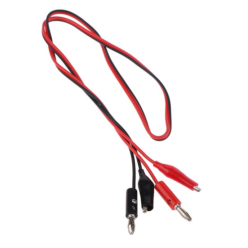 1Pc Multi-Meter Test Leads Cable Line 100Cm Double Ends Banana Plug To Alligator Clip Electrical Connector Diy Tool