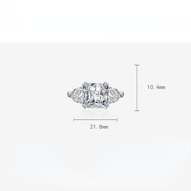 BELLA BOX Opening Resizable Rings For Women Zircon Engagement Party Fine Jewelry Gift