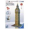 3D Puzzle - RAVENSBURGER - Big Ben - 216 Pieces - Architecture - Interior - Mixed