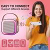 Bluetooth K12 Karaoke Machine Portable 5.3 PA Speaker System with 2 Wireless Microphones Home Family Singing Children's Gifts