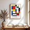 Poster Mondrian Color Composition