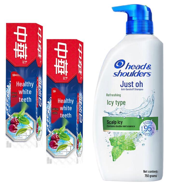 

Head & Shoulders Refreshing Cool Anti-Dandruff Shampoo with Arm & Hammer Toothpaste Bundle