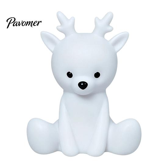Cute Animal Night Light for Kids, Rabbit Bear Deer Cat Dog Warm Nighttime Feeding Shape LED Bedside Lamp, Soft Glow Nursery Lamp Baby Sleep Comforting
