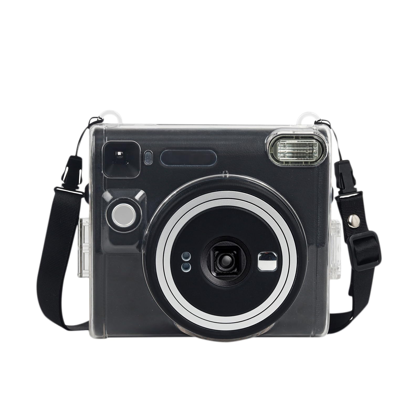 

HIYQIN Instax SQ40 case, Instax SQ40 camera case transparent cover fujifilm SQUARE SQ40 camera bag SQ40 cover Instax SQ40 bag with shoulder strap
