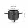 1PC Reusable Gifts Ear Hook Easy Pour Design Coffee Filter Portable With Foldable Dripper Office Stainless Steel Home