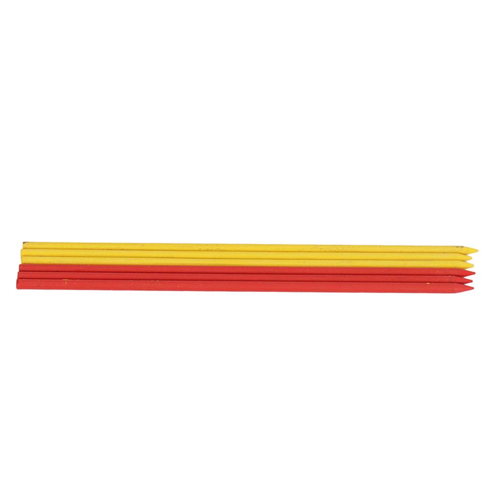 6Pcs Carpenter Pencil Refill 2.8mm HB Marking Scribing Tool Set Kit for Woodworking Red Yellow Wax