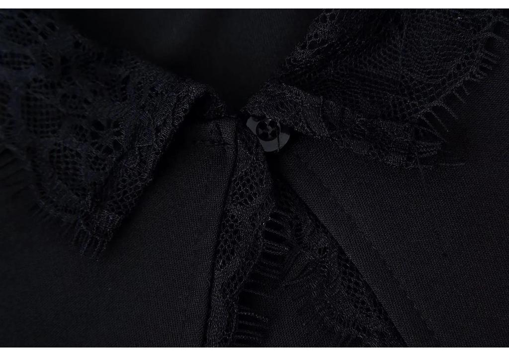 European Women's Sexy Lace Party Dress