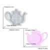 Practical DIY Teapot Plate Silicone Mold Innovative Silicone Coaster Mold For Unique Teapot Plate and Cup Mat Decoration