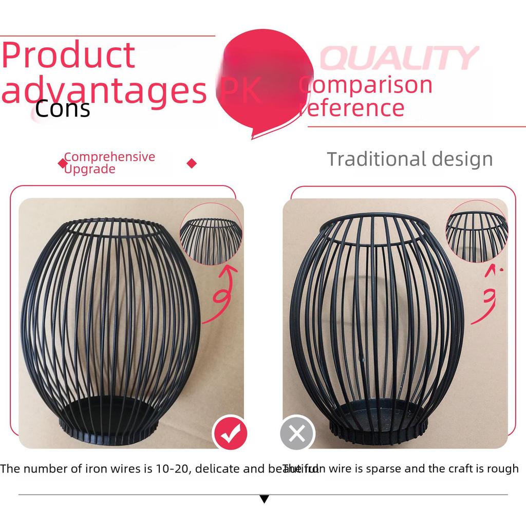 Kerzenständer-Laterne aus Eisen im Vintage-Stil für romantische Weihnachtsdekoration, Schießrequisiten.