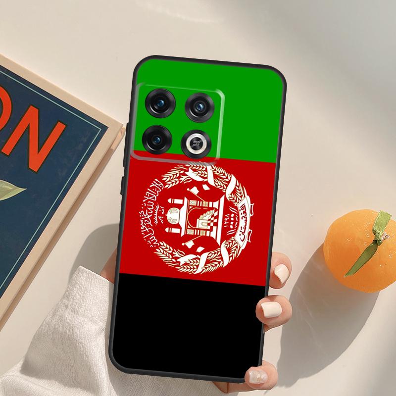 Flag of Afghanistan Case For OnePlus 13T 10T 10R 12R 13R 15 13 12 11 10 9 Pro Nord CE 5 2 3 4 Lite N20 N30 Cover