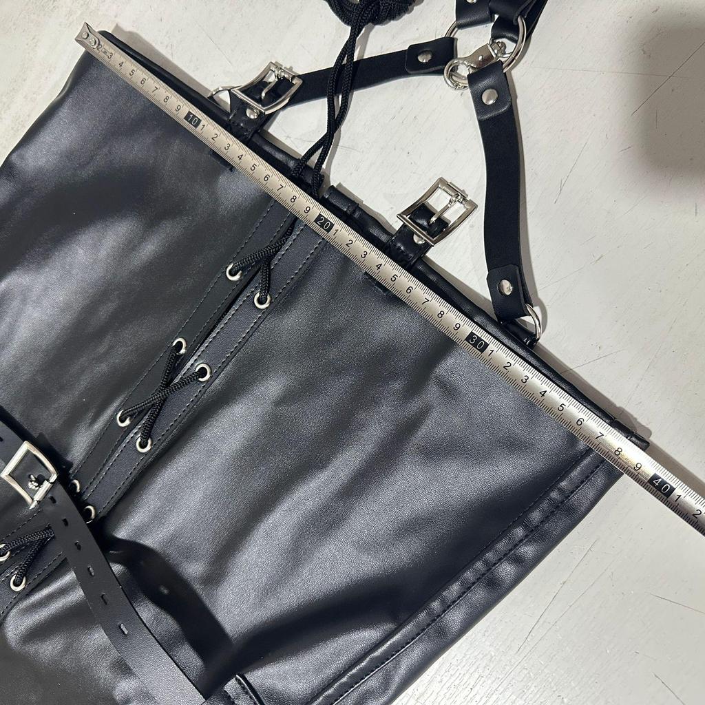 Aisile S.M Black Mermaid Bondage Leather Restraint Outfit