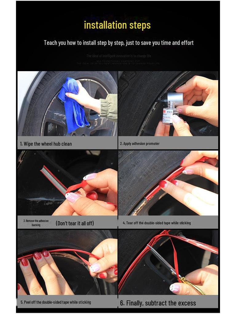 Benzi de protecție anti-coliziune și decorative pentru butucul roții auto