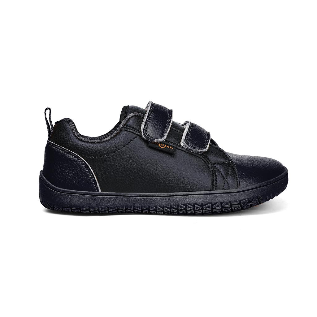 Boys Girls Barefoot Shoes Kids Wide Toe Minimalist Fashion Sneakers Lightweight Hook Loop Artificial Leather Walking Flats
