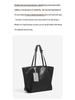 2025 Korean Style Soft Leather Tote Bag with Card Holder - Large Capacity, Versatile Single Shoulder for Women and Students