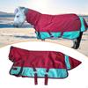 Häst Vinter Utomhustäcke 600D Oxford med Huva Hållbar Vattentät Ridning