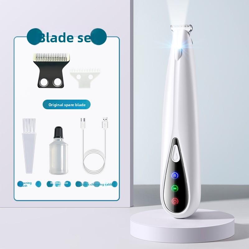 Pet Electric Foot-shaving Device, Electric Trimmer for Cats and Dogs, LED Lamp for Paw Shaving, Foot-shaving Device for Pets, Pet Supplies