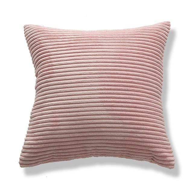 Nordic Cushion Covers Super -Soft Striped Velvet Corduroy Home Ornamental Pillow Cover Designed For Sofa Furniture 45x45cm Decorative Pillow Case