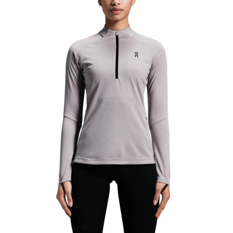 On Climate Color Block Logo Design Versatile Casual Lg Sleeve T-Shirt Women Tops 1WE10781927