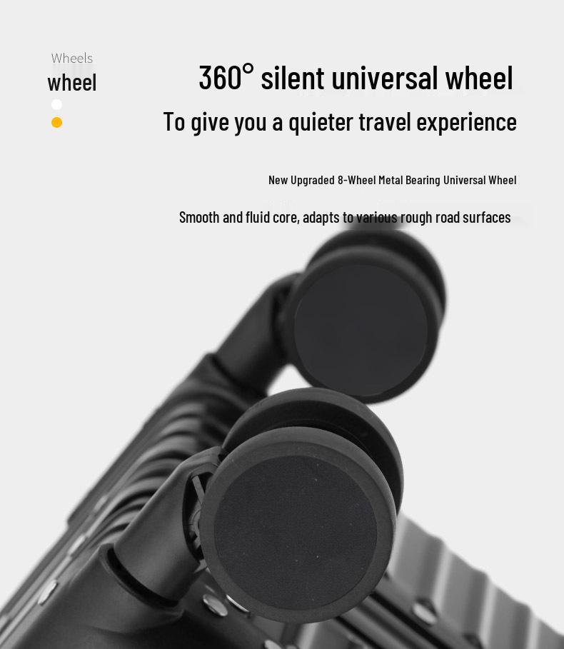 Aluminum-Magnesium Alloy Suitcase with Universal Wheels, 24-Inch Carry-On, Password Lock for Men & Women, Business Travel, 20-Inch Option Available