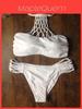 Hochwertige Sommer Damen Sexy Bademode Häkel-Crop-Bikini Mit Gepolstertem Design