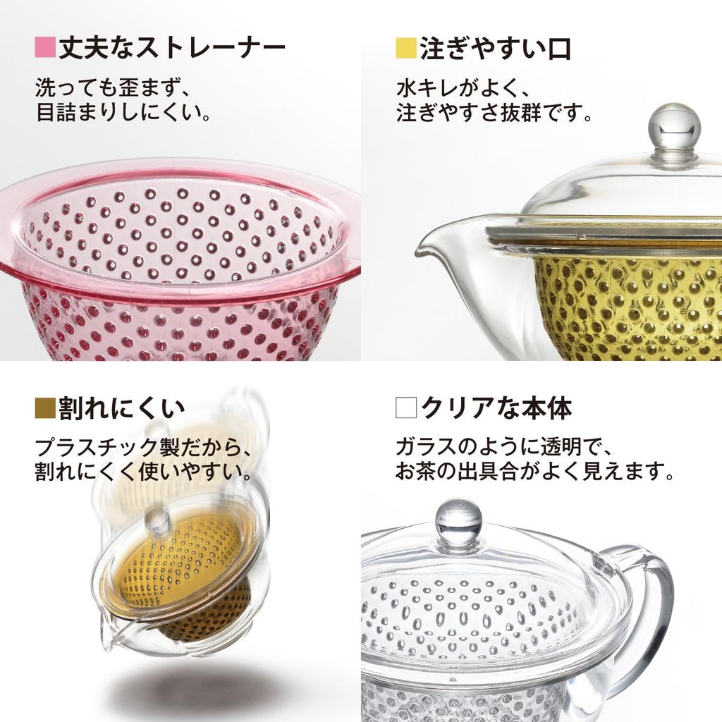 Akebono Sangyo Klare Teekanne, 280ml, Klar, TW-3713