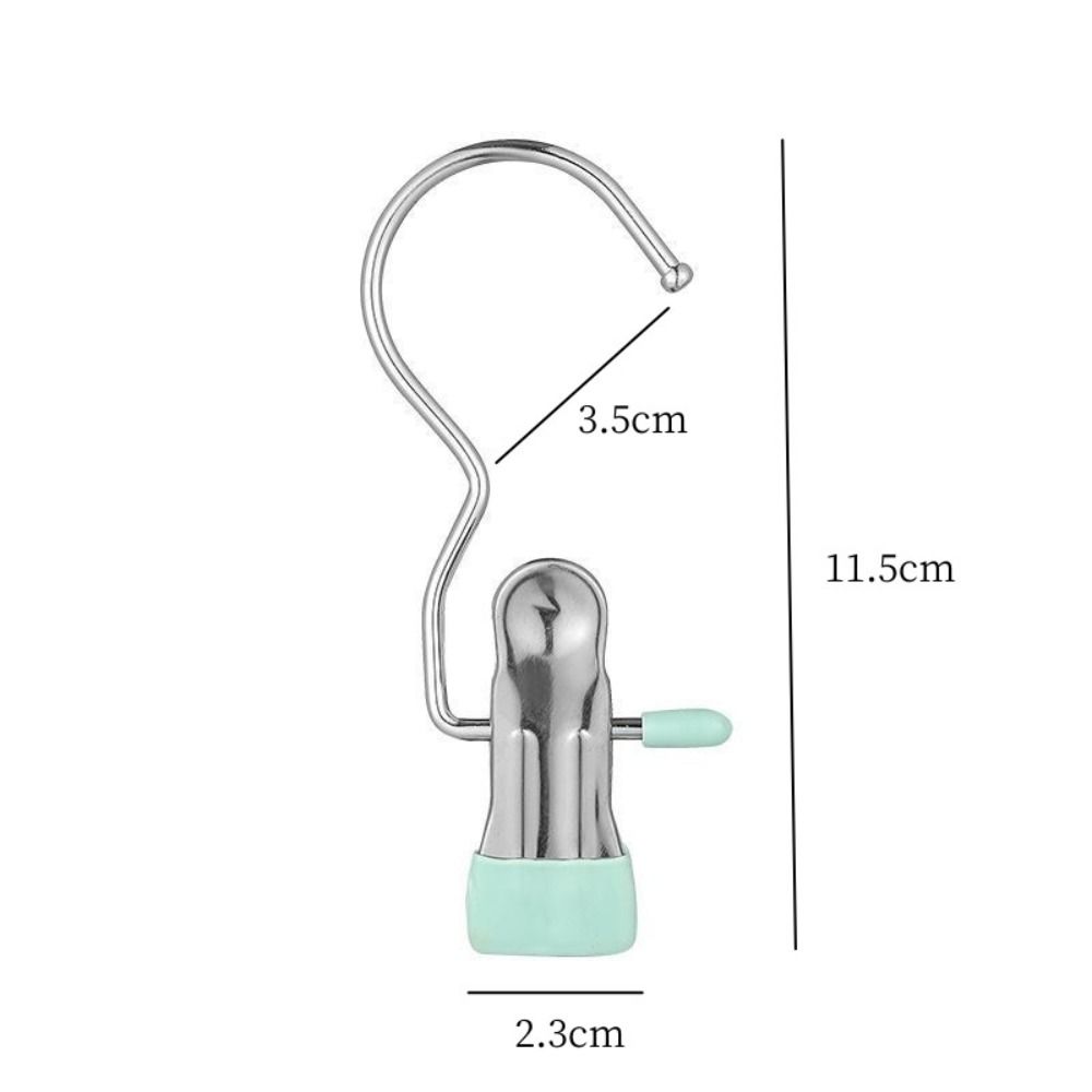 5pcs Stainless Steel Clothes Drying Hanger Antislip Clothes Clips Portable Hangers Clip  Home
