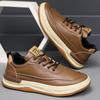 2026 Popular Men's Leather Shoes Men's Shoes Real Soft Leather Casual Leather Shoes Spring and Autumn Little White Shoes Breathable Versatile Board S