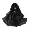 Plain Rhinestone Crystal Bubble Chiffon Hijab Shawls Long Bling Bling Wrap Ramadan Muslim Hijab Bufandas Women Islamic Turban