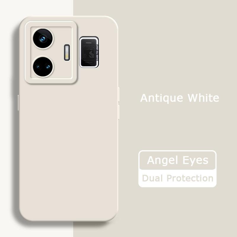 

Квадратний чохол Angel Eyes з рідкого силікону для Realme GT3 GT 3 Neo5 Neo 5 240W М яка задня кришка телефону 360 Захисний корпус Realme GT3 античний білий колір