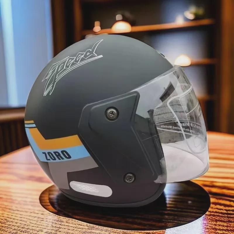 Certified All-Season Electric Car Helmet for Men & Women - Half Helmet, Winter-Ready, Warm & Safe for Battery Cars
