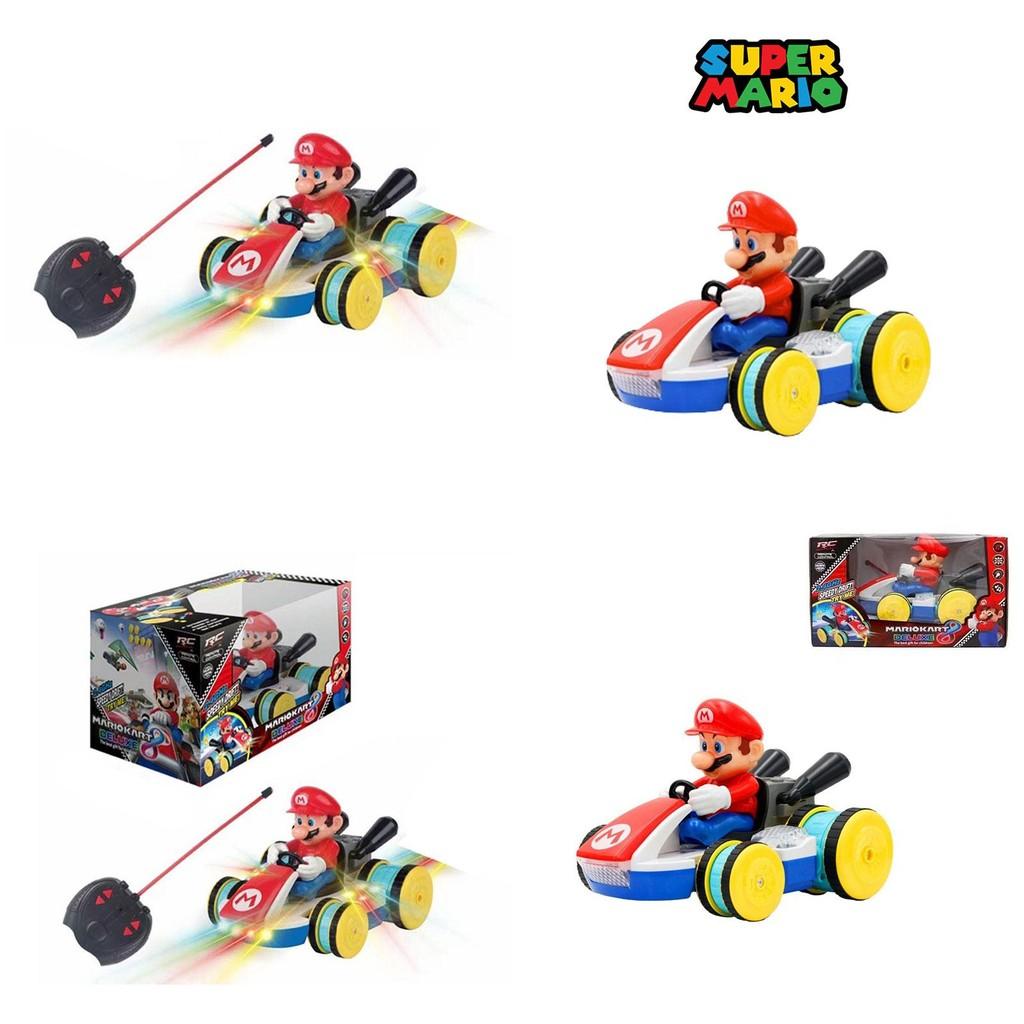 Mario Fernbedienungsauto Cooles Stuntfahrzeug Mit Lichtern Und Musik Super Mario Kart Spielzeug Kunststoff)