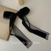 Velvet Bow Streamer Hair Clips French Vintage Style Women Mesh Elegant Fairy Barrettes Luxury Pins Daily Fashion Accessories