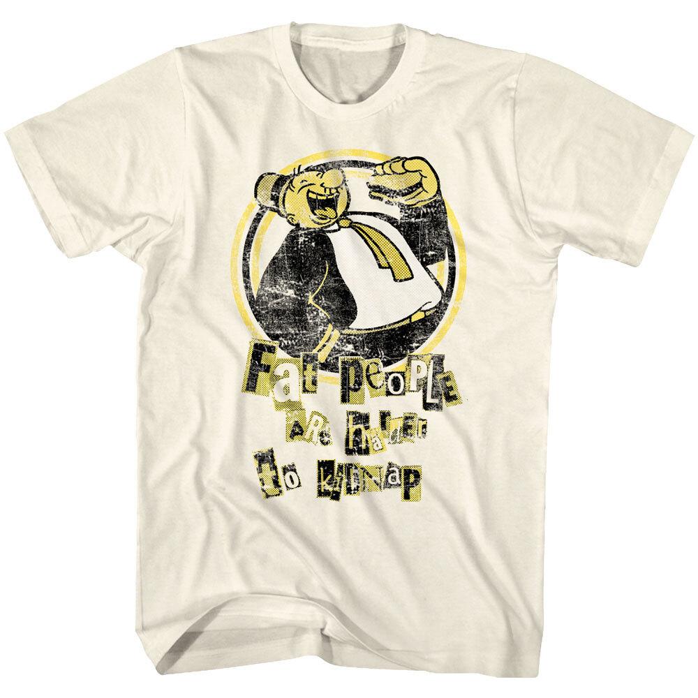 Wimpy Fat People are Hard to Kidnap Men T Shirt L