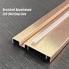 H80mm LED Skirting Line 0.5m 1m Brushed LED Aluminium Profile Floor Baseboard Bar Strip Light Metal Wall Skirting Linear Lamp